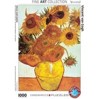 Eurographics 6000-3688 - Zwölf Sonnenblumen in einer Vase von van Gogh , Puzzle, 1.000 Teile von Eurographics