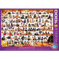 Eurographics 6000-5416 - Halloween Welpen und Kätzchen , Puzzle, 1.000 Teile von Eurographics