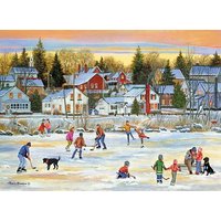 Puzzle 1000 Teile - Bourque: Evening Skating by Bourque von Eurographics
