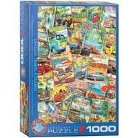 Puzzle 1000 Teile - Vintage Travel Collage von Eurographics