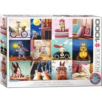 Eurographics 6000-5693 - Lustige Hasen von Lucia Heffernan, Puzzle, 1.000 Teile von Eurographics