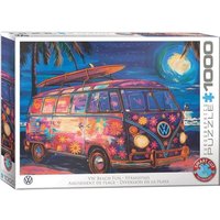 Eurographics 6000-5950 - Strandspaß, Smart Cut, VW-Bulli Blumendesign, Puzzle 1000 Teile von Eurographics