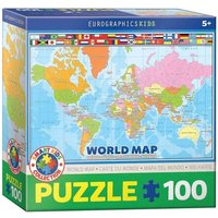 Eurographics 6100-1271 - Weltkarte , Puzzle, 100 Teile Eurographics 6100-1271 - Weltkarte , Puzzle, 100 Teile von Eurographics
