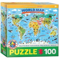 Eurographics 6100-5554 - Weltkarte illustriert , Puzzle, 100 Teile Eurographics 6100-5554 - Weltkarte illustriert , Puzzle, 100 Teile von Eurographics