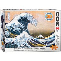 Eurographics 6331-1545 - Die große Welle vor Kanagawa von Hokusai, Lenticular, 3D-Puzzle, 300 XL-Teile von Eurographics