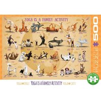 Eurographics 6500-5354 - Yoga ist eine Familienaktivität , Puzzle, 500 Teile von Eurographics
