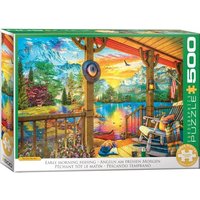 Eurographics 6500-5884 - Early Morning Fishing, Angeln am frühen Morgen, Family-Puzzle, Large Pieces, 500 Teile von Eurographics