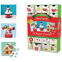 Eurographics 8924-5666 - Puzzle Adventskalender - 1 Christmas Sweets, 24 Puzzles je 50 Teile von Eurographics