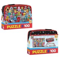 Eurographics 9100-5827 - Lunchbox, Brotdose mit Puzzle 100-Teile, Motiv: Roboter, Smart Kids Collection Eurographics 9100-5827 - Lunchbox, Brotdose mit Puzzle 100-Teile, Motiv: Roboter, Smart Kids Collection von Eurographics