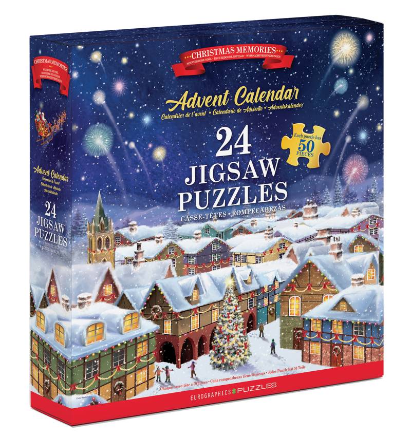 Eurographics Adventskalender - Erinnerungen an Weihnachten - 24 Puzzles 50 Teile Puzzle Eurographics-9924-5810 von Eurographics