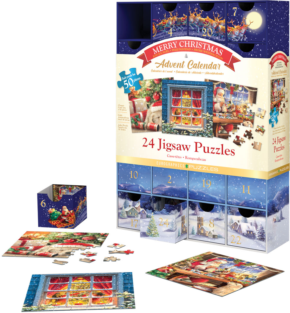 Eurographics Adventskalender - Frohe Weihnachten - 24 Puzzles 50 Teile Puzzle Eurographics-8924-5735 Eurographics Adventskalender - Frohe Weihnachten - 24 Puzzles 50 Teile Puzzle Eurographics-8924-5735 von Eurographics