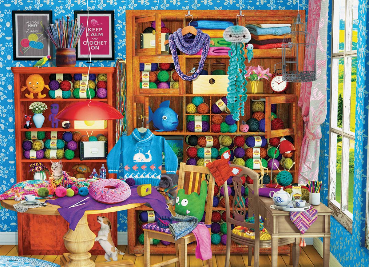 Eurographics All you Knit is Love 1000 Teile Puzzle Eurographics-6000-5405 von Eurographics