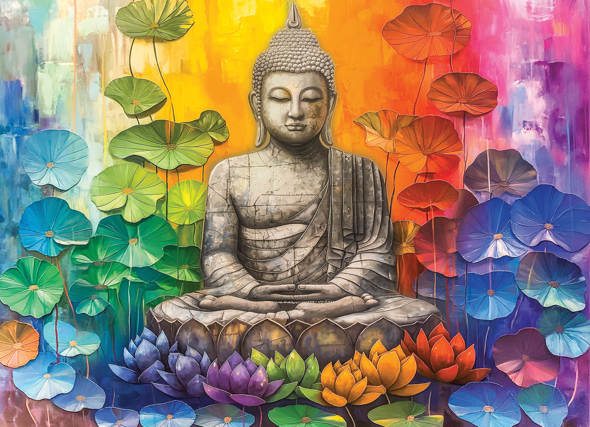 Eurographics Bunter Buddha 1000 Teile Puzzle Eurographics-6000-5925 von Eurographics