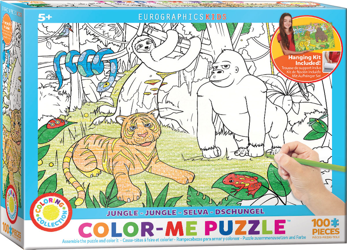 Eurographics Color Me - Dschungel 100 Teile Puzzle Eurographics-6111-0892 Eurographics Color Me - Dschungel 100 Teile Puzzle Eurographics-6111-0892 von Eurographics