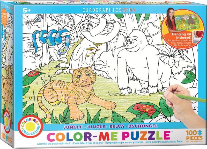 Eurographics Color Me - Dschungel 100 Teile Puzzle Eurographics-6111-0892 von Eurographics