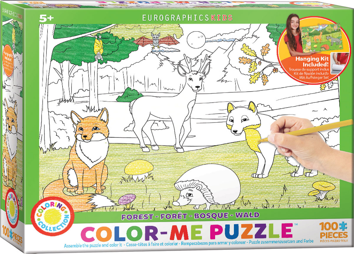 Eurographics Color-Me Puzzle - Wald 100 Teile Puzzle Eurographics-6111-0891 von Eurographics