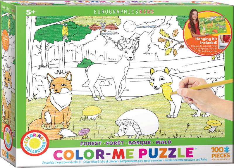 Eurographics Color-Me Puzzle - Wald 100 Teile Puzzle Eurographics-6111-0891 von Eurographics