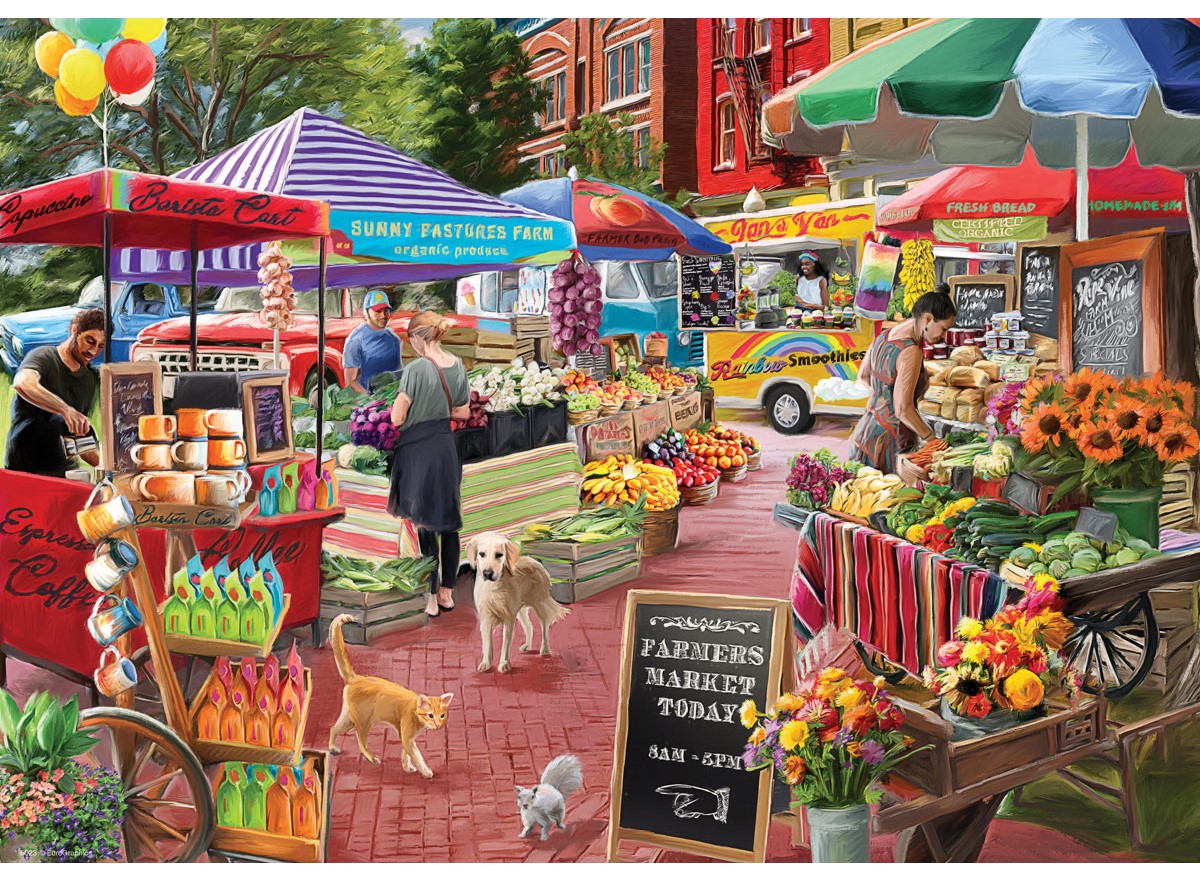 Eurographics Connecting Pieces - A day at the Farmers Market 104 Teile Puzzle Eurographics-6704-6022 Eurographics Connecting Pieces - A day at the Farmers Market 104 Teile Puzzle Eurographics-6704-6022 von Eurographics