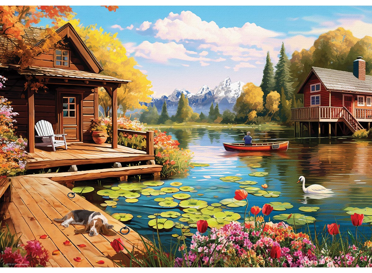 Eurographics Connecting Pieces - Lake Cottage 24 Teile Puzzle Eurographics-6724-6016 Eurographics Connecting Pieces - Lake Cottage 24 Teile Puzzle Eurographics-6724-6016 von Eurographics