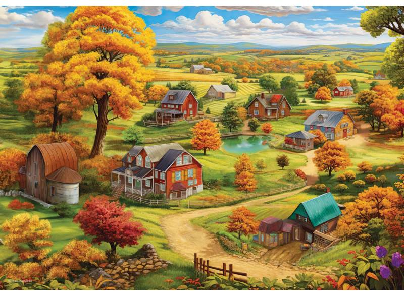 Eurographics Connecting Pieces - Peaceful Living 24 Teile Puzzle Eurographics-6724-6018 von Eurographics