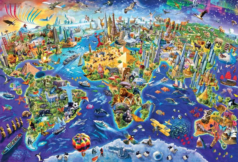 Eurographics Crazy World 2000 Teile Puzzle Eurographics-8220-5343 von Eurographics