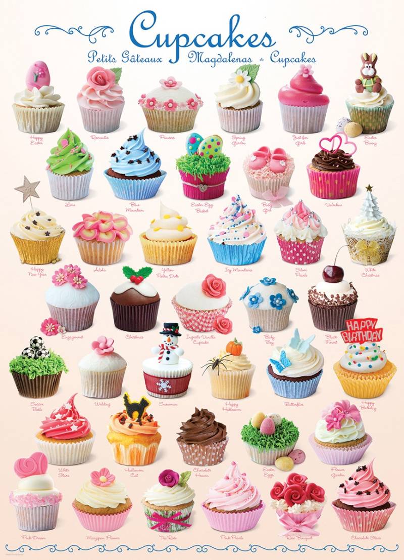 Eurographics Cupcakes 1000 Teile Puzzle Eurographics-6000-0409 von Eurographics