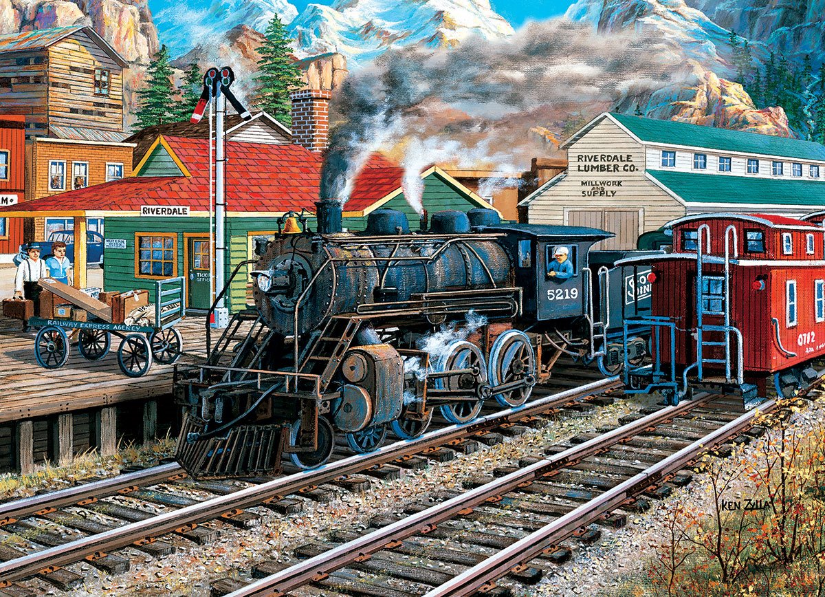 Eurographics Der Alte Bahnhof 1000 Teile Puzzle Eurographics-6000-5876 von Eurographics