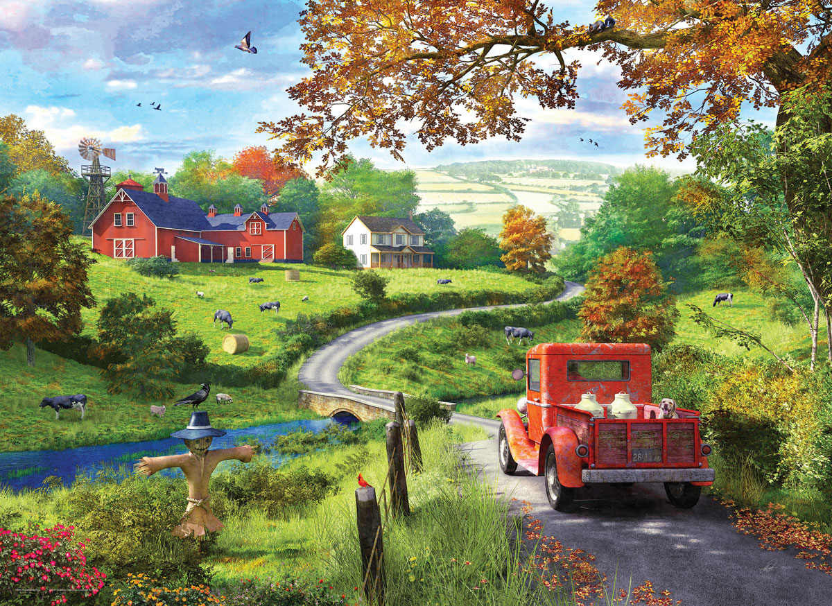 Eurographics Dominic Davison - Landstrasse 1000 Teile Puzzle Eurographics-6000-0968 von Eurographics