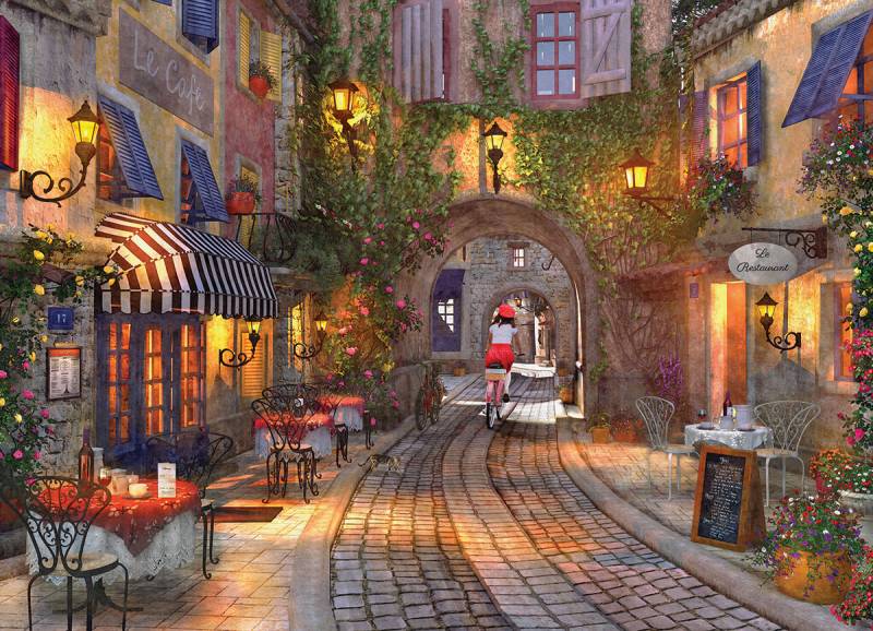 Eurographics Dominic Davison - The French Walkway 1000 Teile Puzzle Eurographics-6000-0961 von Eurographics
