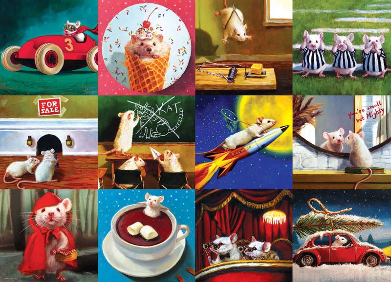 Eurographics Funny Mice 1000 Teile Puzzle Eurographics-6000-5695 von Eurographics