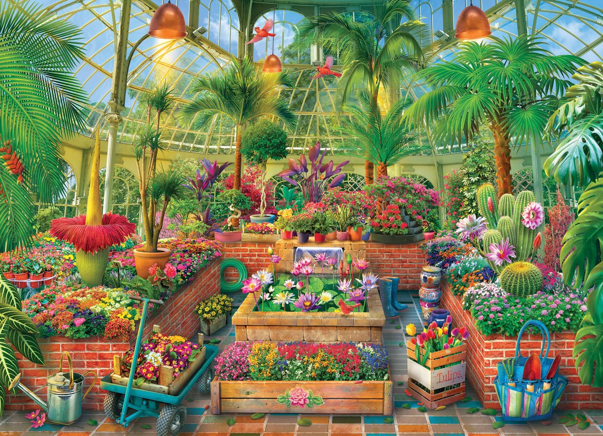 Eurographics Gewächshausgarten 1000 Teile Puzzle Eurographics-6000-6014 Eurographics Gewächshausgarten 1000 Teile Puzzle Eurographics-6000-6014 von Eurographics