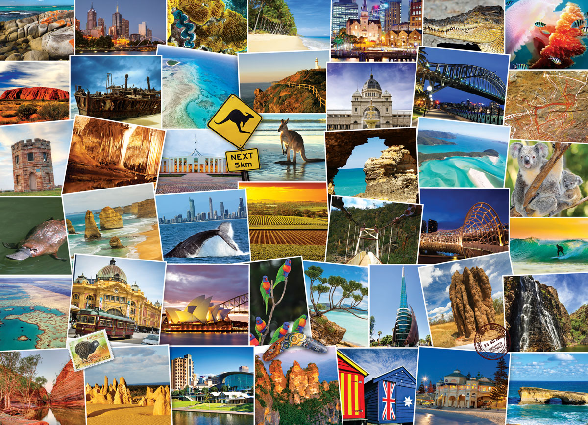 Eurographics Globetrotter Australia 1000 Teile Puzzle Eurographics-6000-0753 von Eurographics