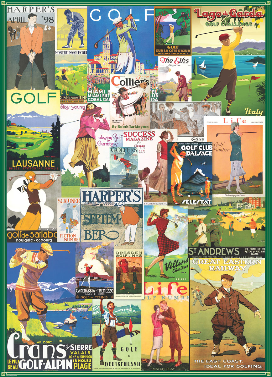 Eurographics Golf Around the World 1000 Teile Puzzle Eurographics-6000-0933 von Eurographics