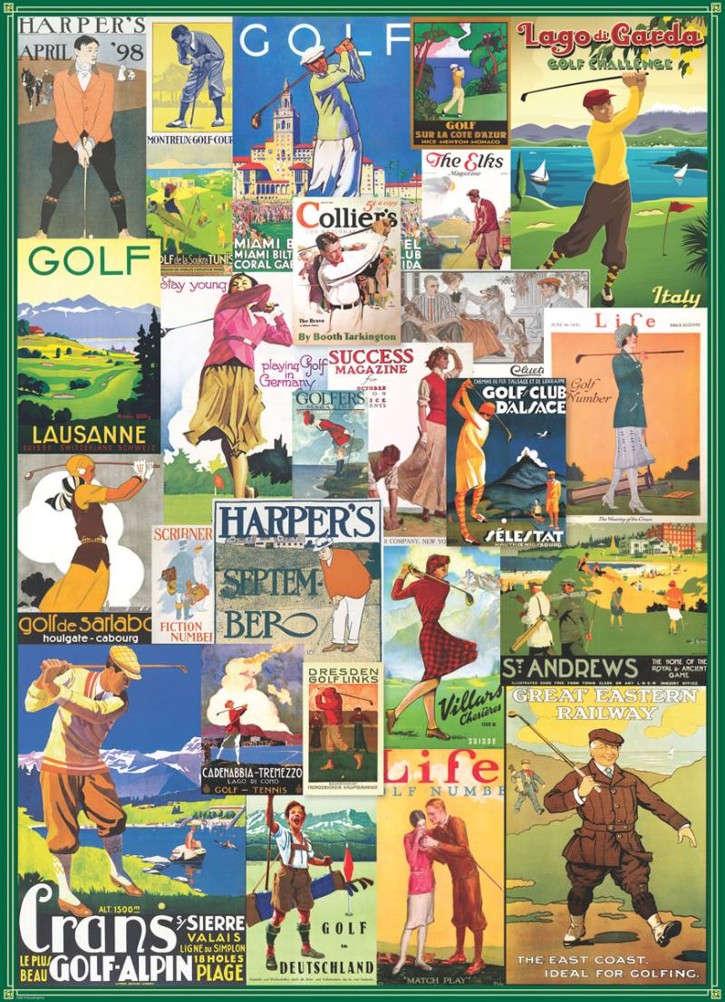 Eurographics Golf Around the World 1000 Teile Puzzle Eurographics-6000-0933 von Eurographics