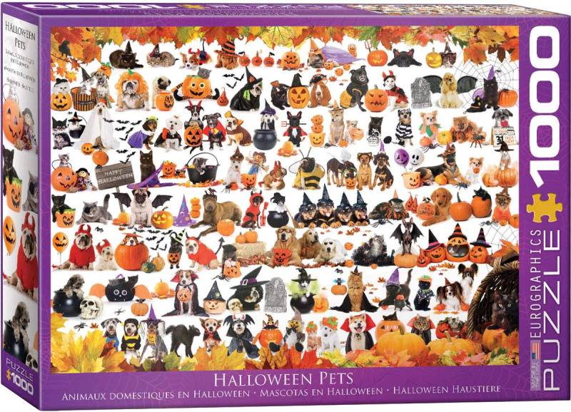 Eurographics Halloween Puppies and Kittens 1000 Teile Puzzle Eurographics-6000-5416 von Eurographics