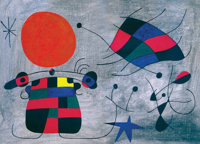 Eurographics Joan Miro - Le Sourire aux Ailes Flamboyantes 1000 Teile Puzzle Eurographics-6000-0856 von Eurographics