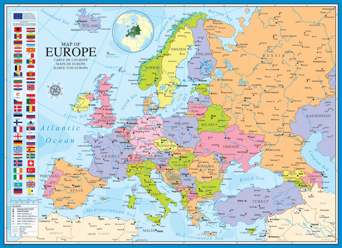 Eurographics Karte von Europa 1000 Teile Puzzle Eurographics-6000-0789 Eurographics Karte von Europa 1000 Teile Puzzle Eurographics-6000-0789 von Eurographics