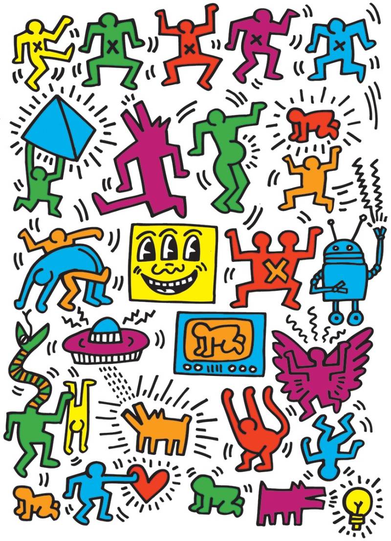 Eurographics Keith Haring - Collage 1000 Teile Puzzle Eurographics-6000-5513 von Eurographics