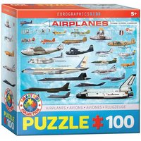 Eurographics 6100-0086 - Flugzeuge , Puzzle, 100 Teile von Eurographics