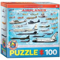 Eurographics 6100-0086 - Flugzeuge , Puzzle, 100 Teile von Eurographics