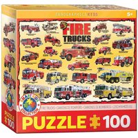 Eurographics 6100-0239 - Feuerwehrautos , Puzzle, 100 Teile von Eurographics