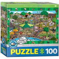 Eurographics 6100-0542 - Ein Tag im Zoo - Suchen & Finden , Puzzle, 100 Teile von Eurographics