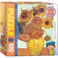 Eurographics 6100-3688 - Zwölf Sonnenblumen in einer Vase von van Gogh , Puzzle, 100 Teile von Eurographics