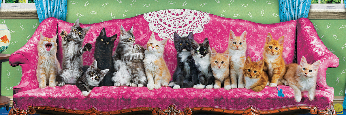 Eurographics Kitty Cat Couch 1000 Teile Puzzle Eurographics-6010-5629 von Eurographics