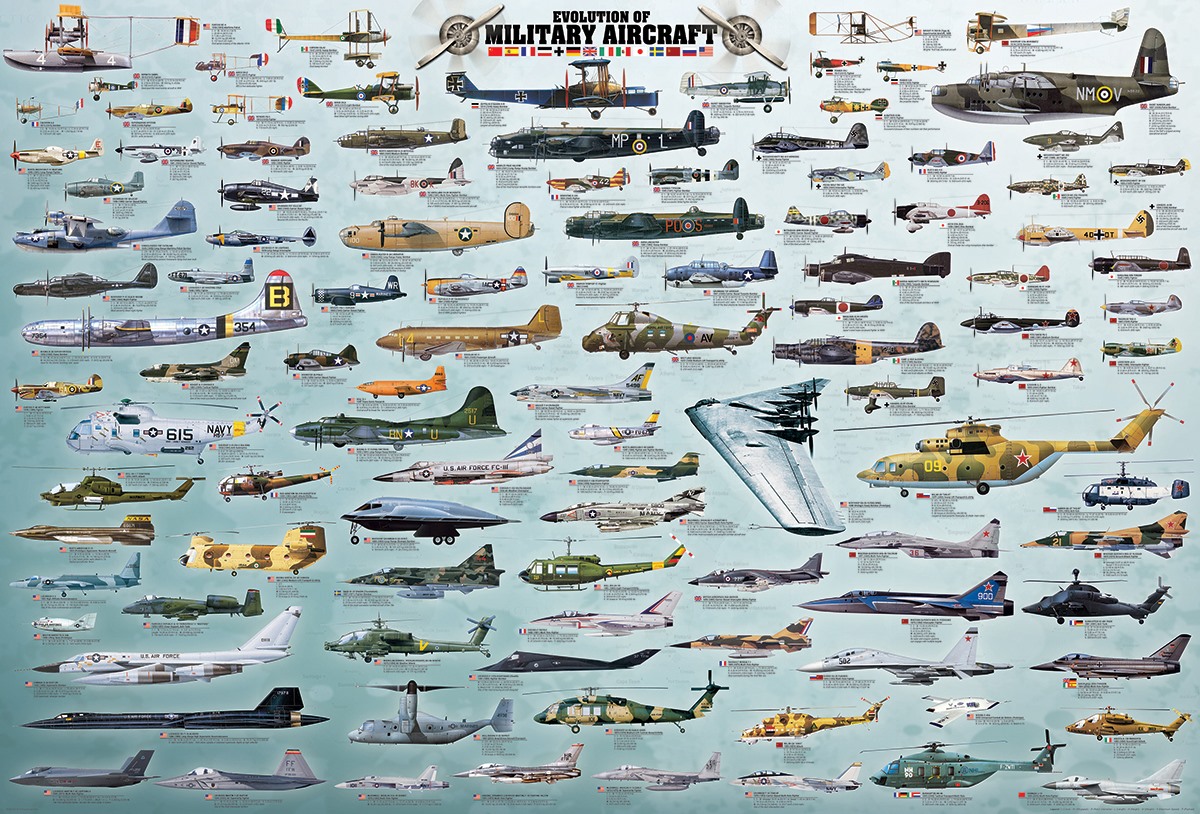 Eurographics Kriegsflugzeuge Evolution 2000 Teile Puzzle Eurographics-8220-0578 Eurographics Kriegsflugzeuge Evolution 2000 Teile Puzzle Eurographics-8220-0578 von Eurographics