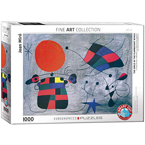 Eurographics "Joan Miro La Sourire aux Ailes Flamboyantes" Puzzle, 1000 Teile, mehrfarbig, 48x68cm von EuroGraphics
