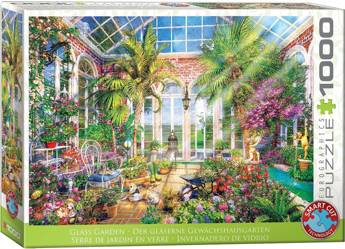 Eurographics Puzzle 1000 Teile - Glass Garden Summer Conservatory - von Eurographics