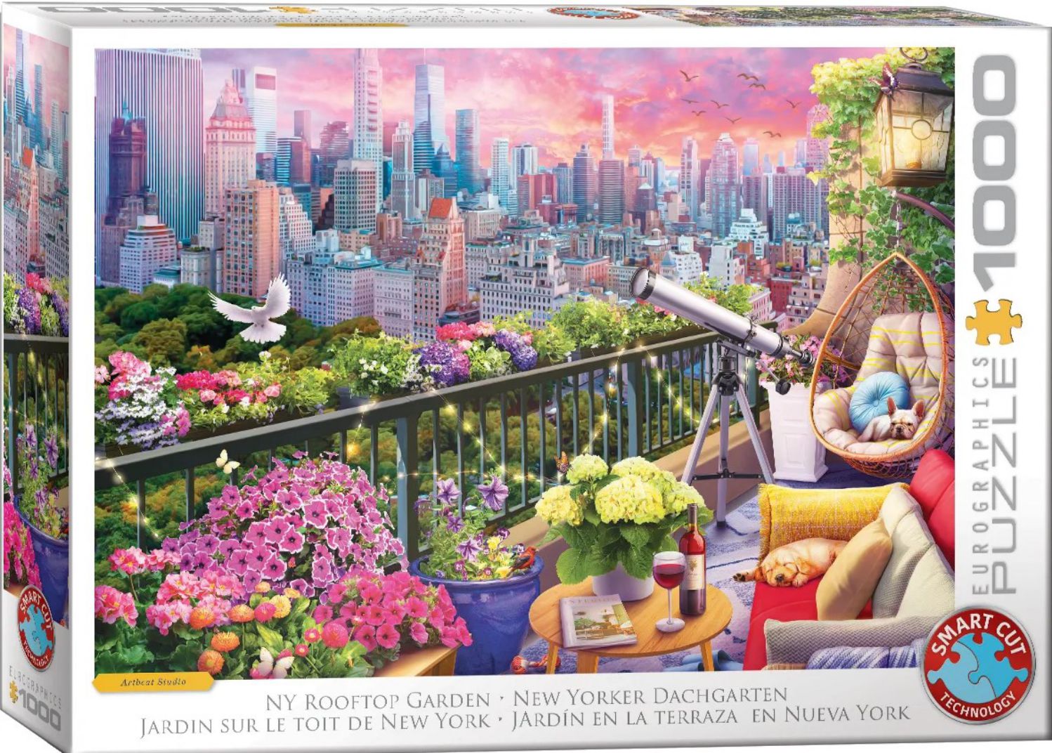 Eurographics Puzzle 1000 Teile – NY Rooftop Garden - von Eurographics