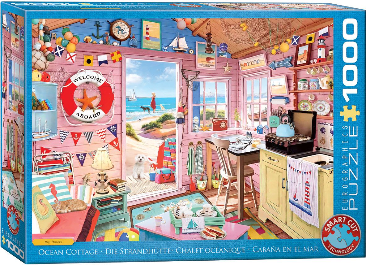 Eurographics Puzzle 1000 Teile - Ocean Cottage - von Eurographics