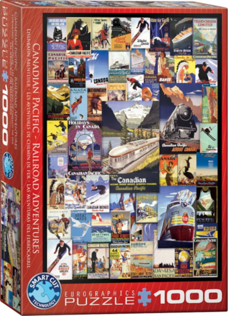Eurographics Puzzle 1000 Teile – Railroad Adventures - von Eurographics